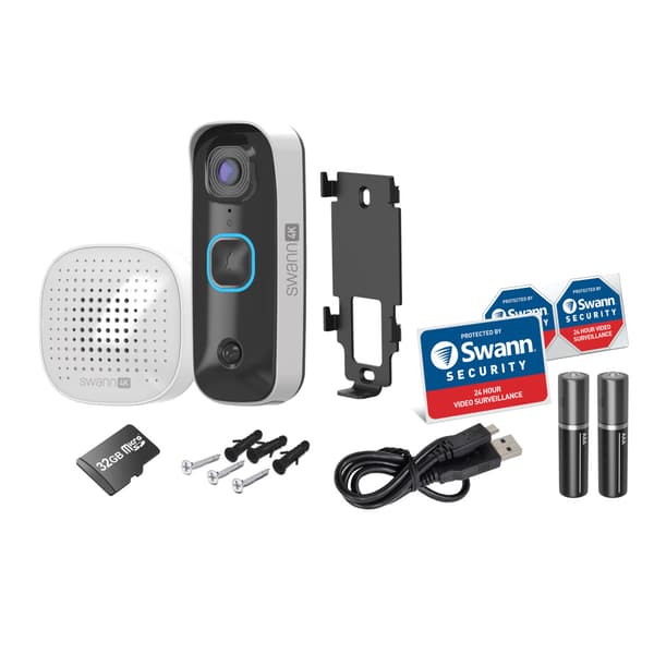 Swann Buddy4K Videodörrklocka med SwannShield AI röstassistent