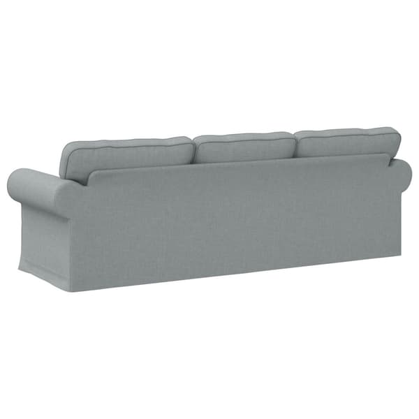 Soffa Ljusgrå 245 x 82 x 80 cm tyg