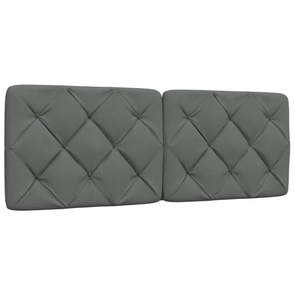 Bed Frame without Mattress Dark Grey 120x200 cm Fabric