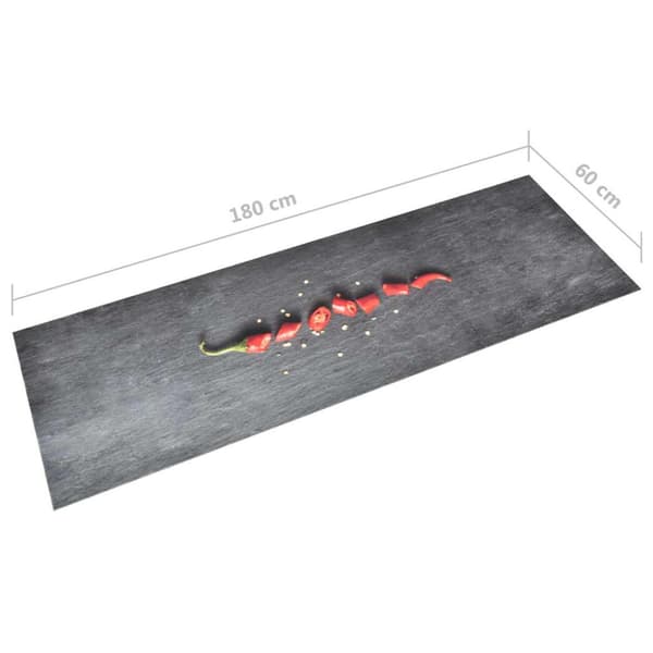 Köksmatta maskintvättbar peppar 60x180 cm