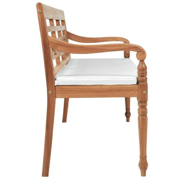 Bataviabänk med dyna 150 cm teak