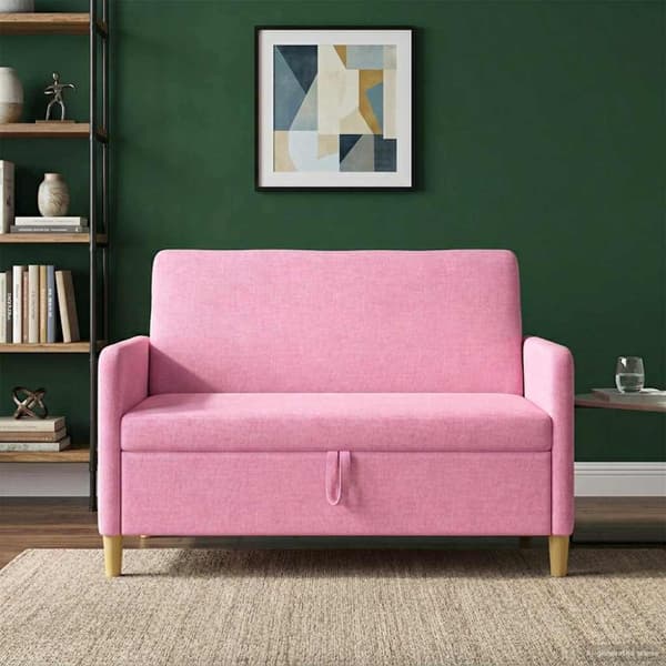 Soffa med förvaring Rosa 122 x 78 x 87 cm Polyester