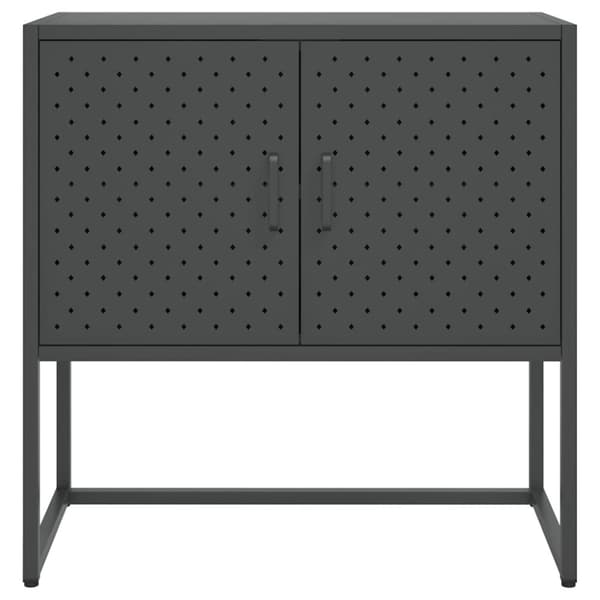 Skänk antracit 75x35x75 cm stål