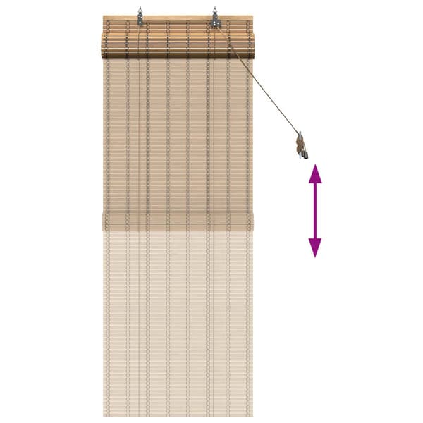 Rullgardin Natur 40 x 160 cm Bambu