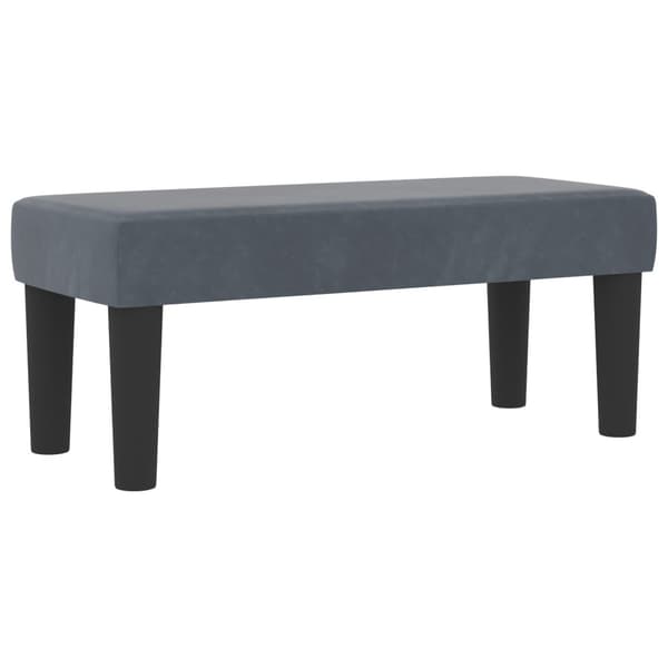 Bäddfjäder med madrass Mörkgrå 100 x 200 cm Sammet