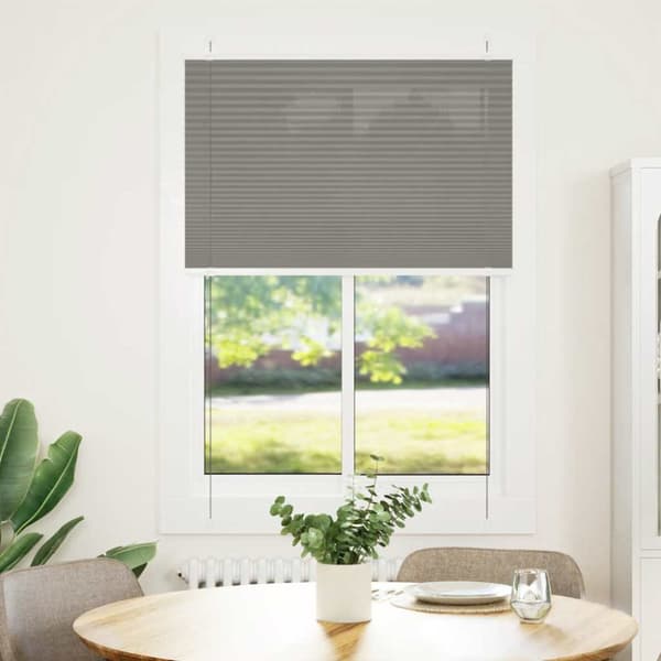 Plisserad persienn antracit 95x100cm tyg bredd 94,4cm polyester