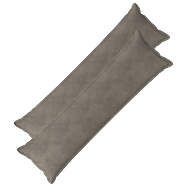 Kudde med kudde HOUTEN 2 st Ljusgrå Sammet