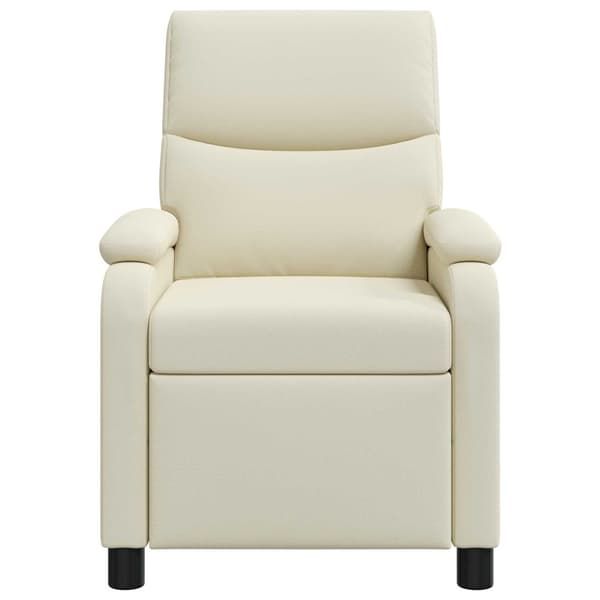 Recliner Gräddvit Konstläder