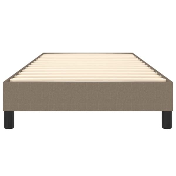 Boxspring-sängram Taupe 90x200 cm tyg