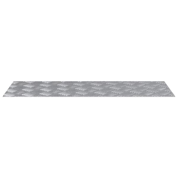 Trappsteg Rektangulär 4 pcs Silver 80 x 30 cm Aluminium