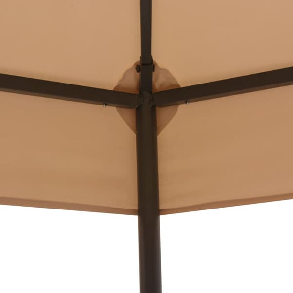 Paviljong hexagonal 323x265 cm beige