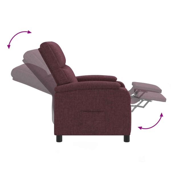 Recliner Lila Tyg