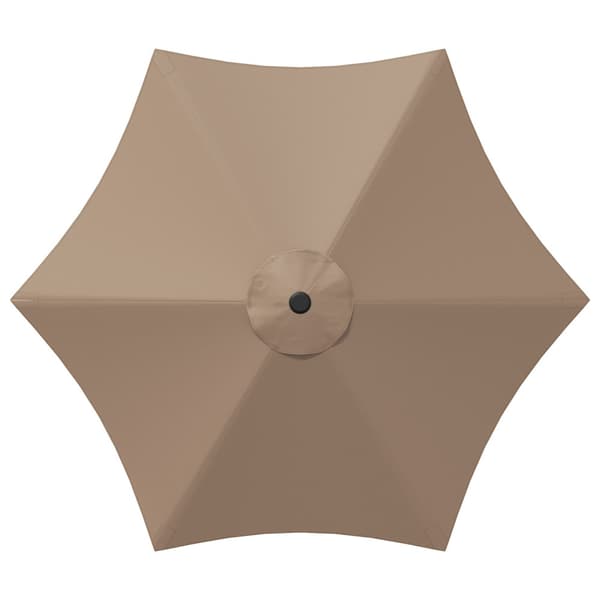 Trädgårdsparasol 300 x 300 cm Polyester Rektangulär Taupe