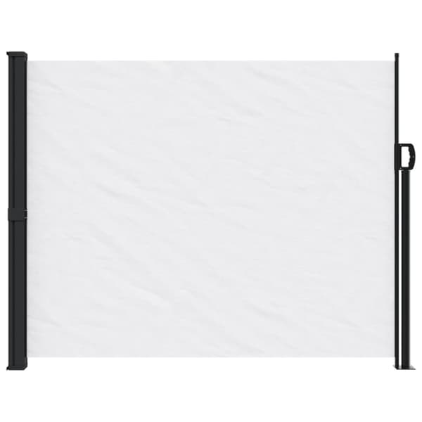 Infällbar sidomarkis vit 160x600 cm