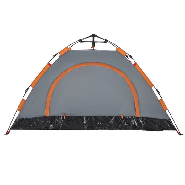 Campingtält 2 personer grå och orange snabbrest