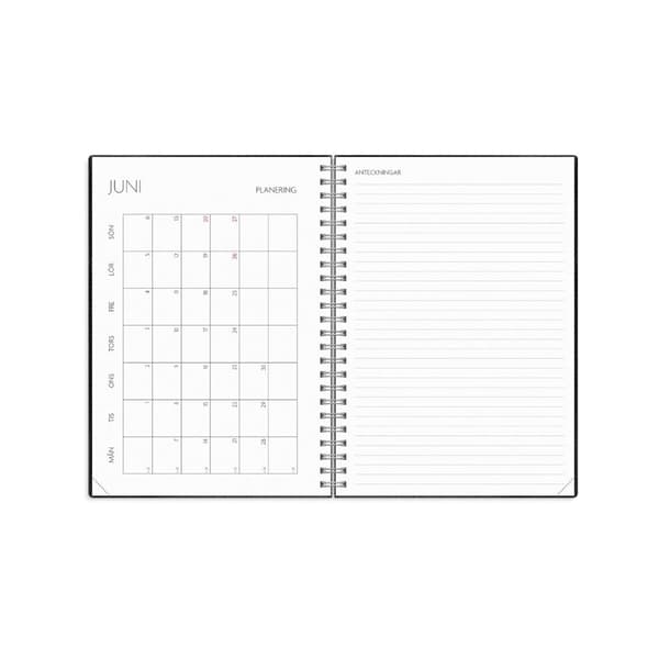 Kalender Study Twist A5 svart 26/27