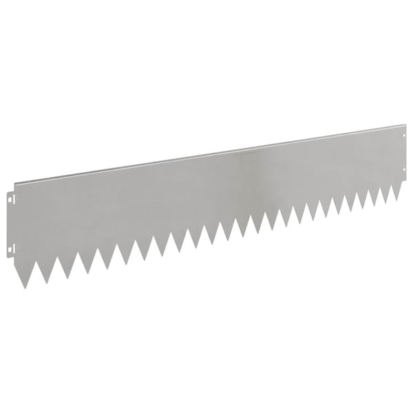 Kant för gräsmatta 20 pcs 103 x 20 cm Stål Silver