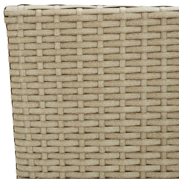 Matstol trädgård 4 st konstrotting beige
