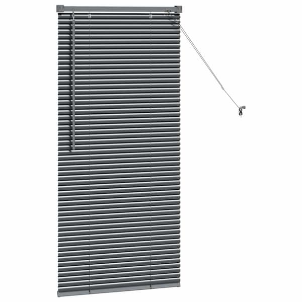 Persienner Mörkgrå 130 x 55 cm Aluminium