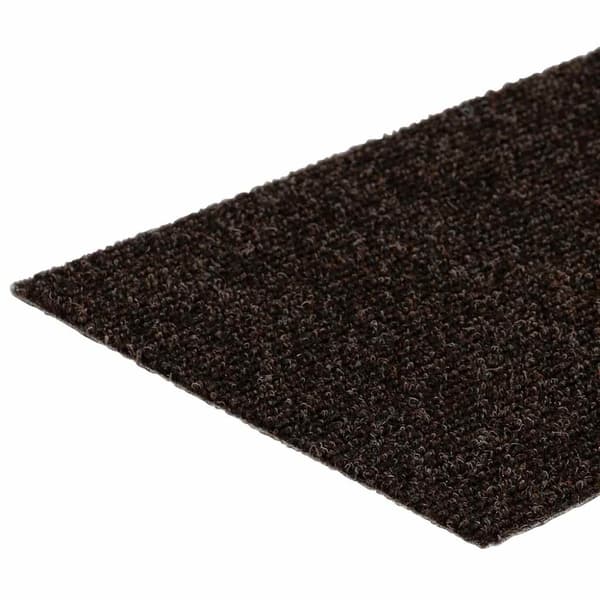 Trappmattor självhäftande 30 st 76x20 cm mörkbruna rektangulära