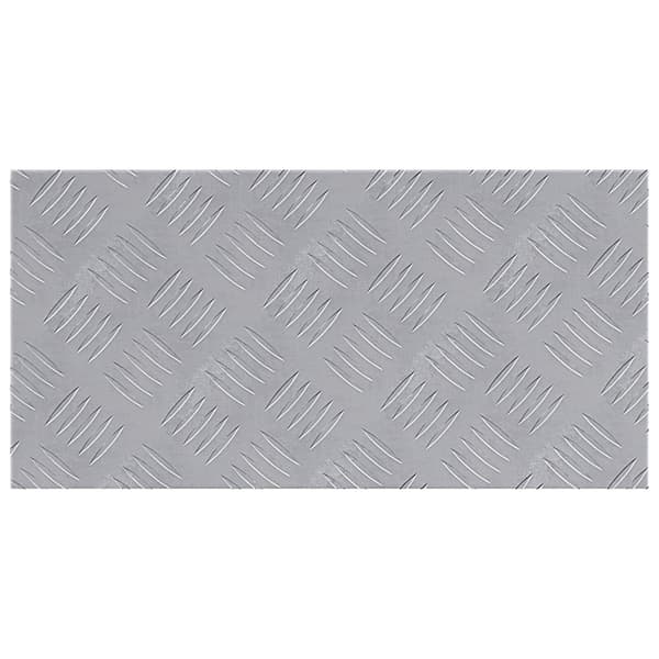 Trappsteg Rektangulär 2 pcs Silver 50 x 25 cm Aluminium