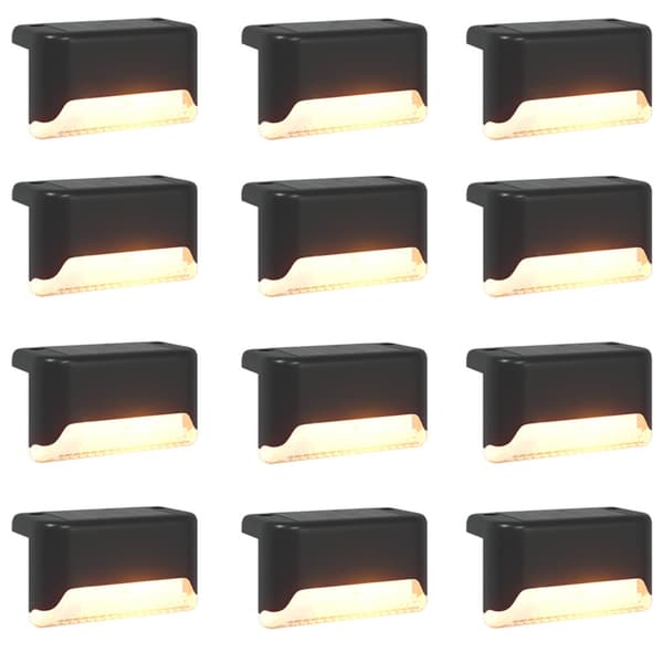Utomhus solcellslampor med markspik 12 pcs Varmvit 4,5 cm