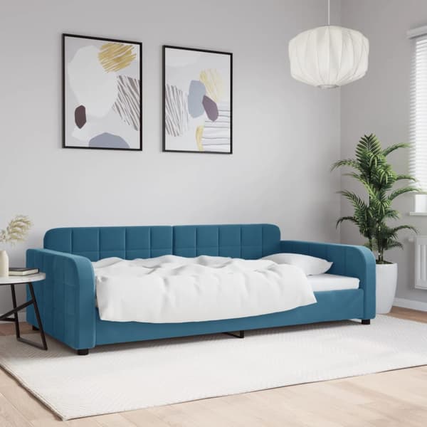 Dagbädd blå 100x200 cm sammet