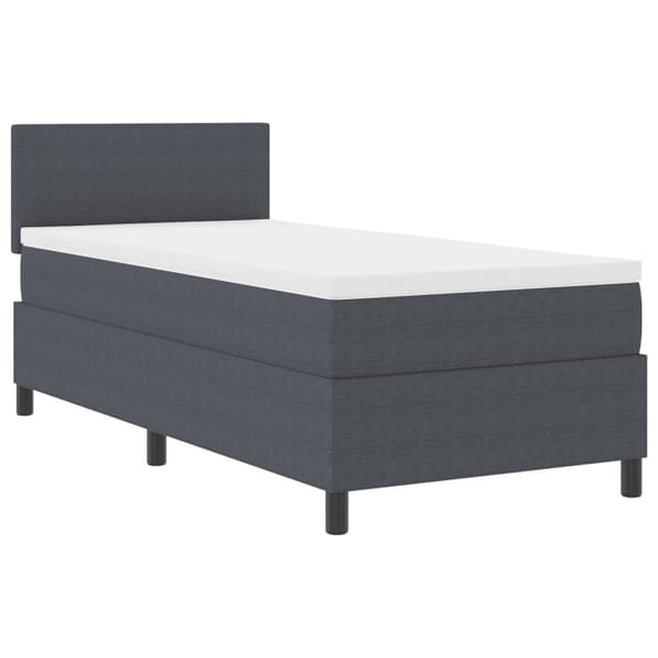 Bäddfjäder Mörkgrå och vit 100 x 200 cm Kordread tyg