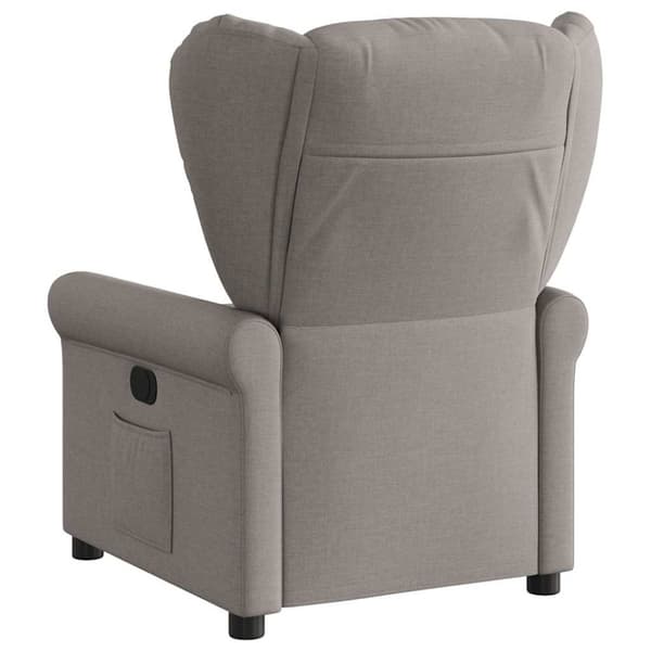Reclinerfåtölj taupe tyg