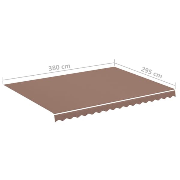 Markisväv brun 4x3 m