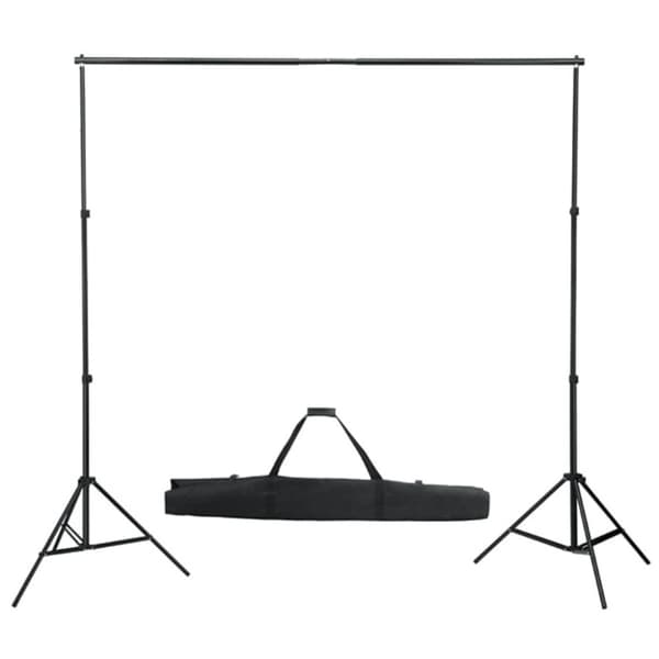 Fotostudio med lampor och bakgrund