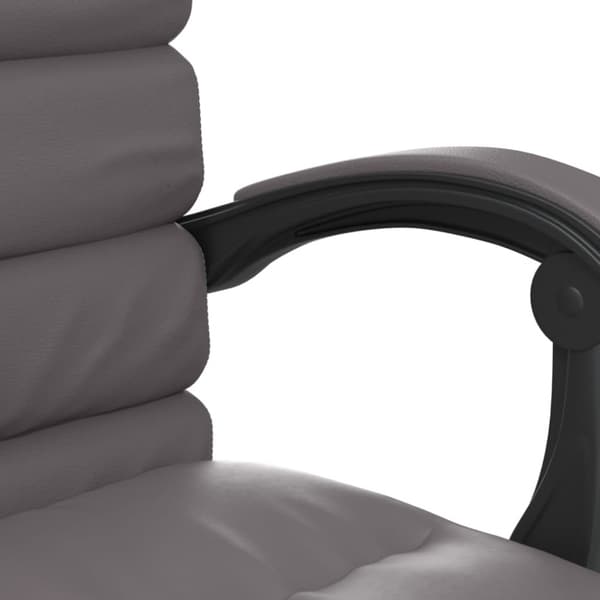 Kontorsstol med massage grå konstläder