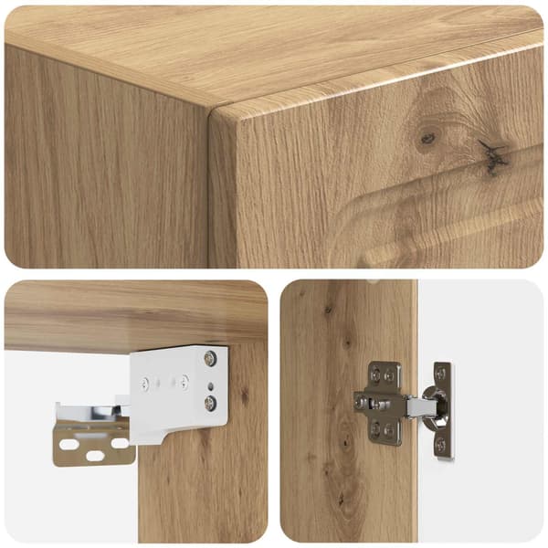 Skåpset 2 pcs Artisan-ek Konstruerat trä