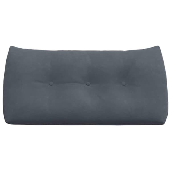 Ryggkudde Mörkgrå 100 x 24 x 50 cm Sammet