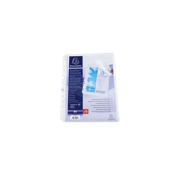 Plastficka EXACOMPTA exp.flik A4 10/fp
