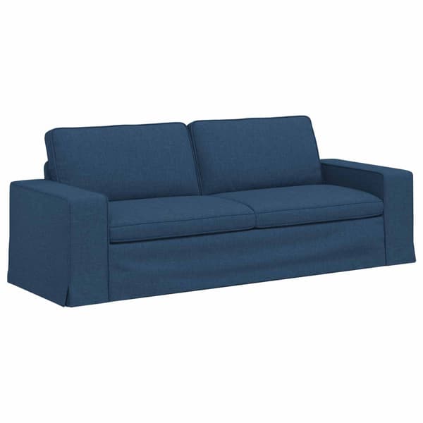 Soffa Blå 222 x 80 x 82 cm tyg