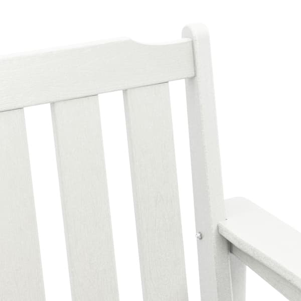 Trädgård Stol 6 pcs Vit 65.5 x 59 x 88 cm polyeten