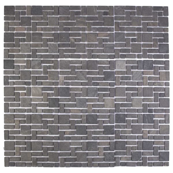 Mosaikplattor Grå 30 x 30 cm Marmor