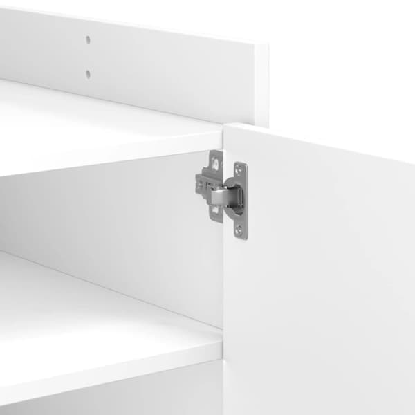 Soffbord vit 100x50x50 cm konstruerat trä