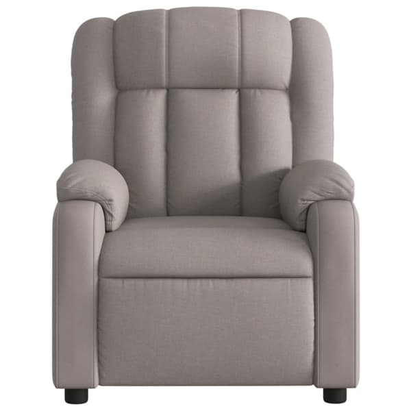 Reclinerfåtölj taupe tyg