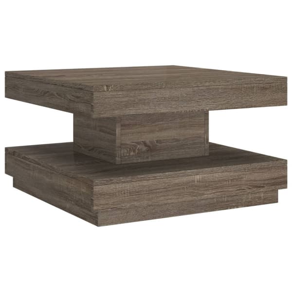 Soffbord grå 60x60x35 cm MDF