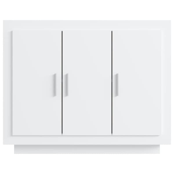 Skåp vit 92x35x75 cm konstruerat trä