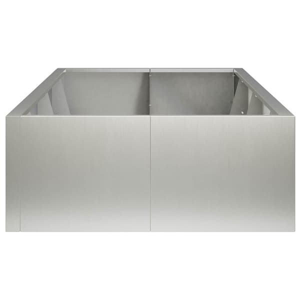 Stödvägg 8 st 300 x 100 x 40 cm Rostfritt stål Silver
