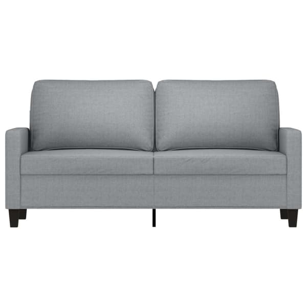 2-sitssoffa ljusgrå 140 cm tyg
