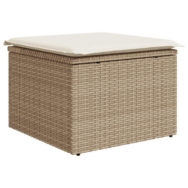 Trädgårdsoffset 4 st Beige konstrotting