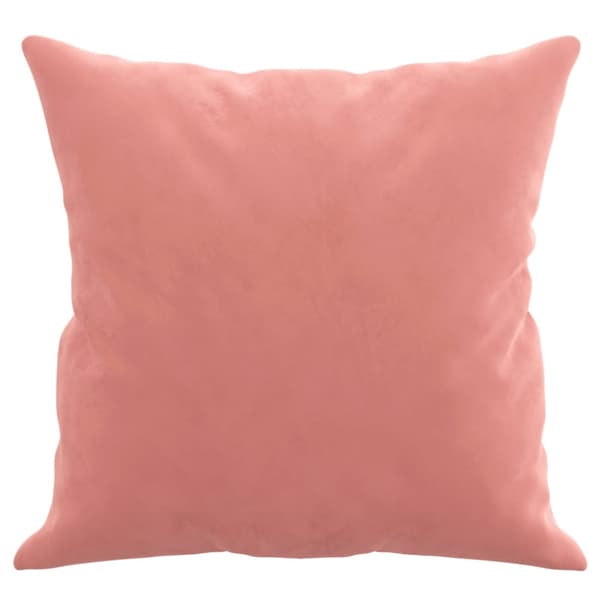 Prydnadskuddar 2 st rosa 40x40 cm sammet