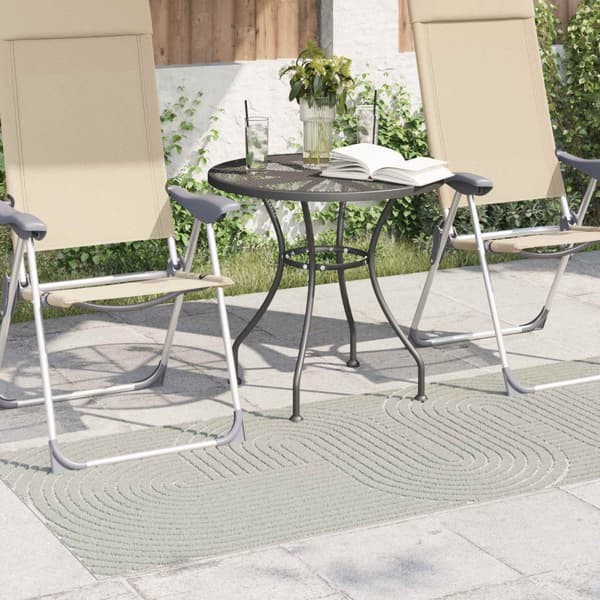 Områdesmattor Rektangulär PALMERAS Grön 80 x 200 cm Polyester