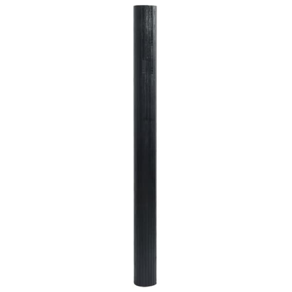 Rumsavdelare svart bredd 400 cm höjd 165 cm bambu