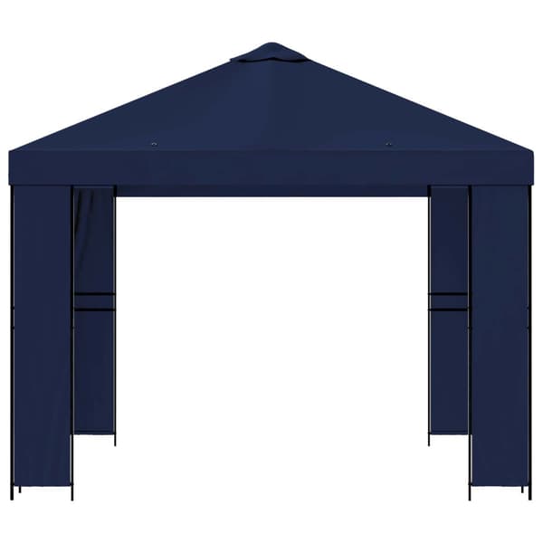 Paviljong 3 x 3 m Blå Polyester och Stål 190