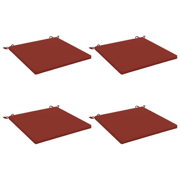 4-delade Sittdynor SOEST 4 st 100% Polyester Röd 60 x 60 x 3 cm